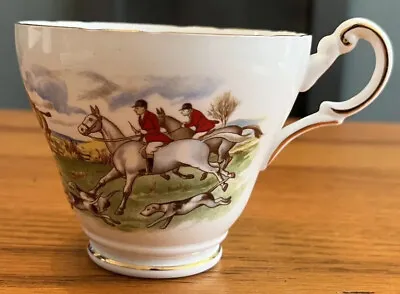 £10 • Buy Regency Bone China Horse & Hounds Teacup