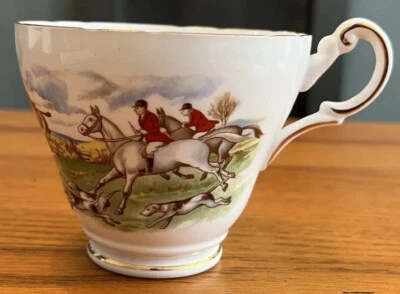 £10 • Buy Regency Bone China Horse & Hounds Teacup