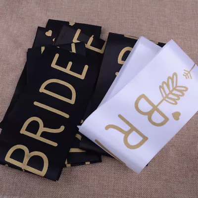 6x/set Bride Tribe Sash Hen Bachelorette Party Bridal Shower Wedding Supply • $18.37