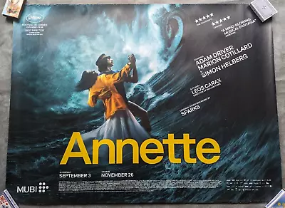 Annette Quad Poster Movie Cinema Poster Quad Poster Very Rare • £22.90