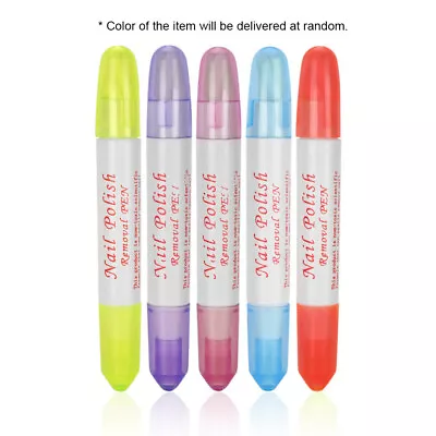 Nail Art Polish Corrector Remover Cleaner Pen Tool 15 Replaceable Tips Head V1N4 • $7.25