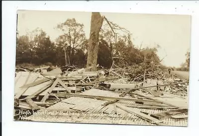 Real Photo Postcard Post Card Milton Junction Wisconsin Wis Wi Tornado # 2 • $9.99