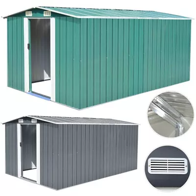 Metal Garden Shed 12 X 10 6 X 8 8 X 8 10 X 8 Ft Storage Galvanized Steel Box • £309.99