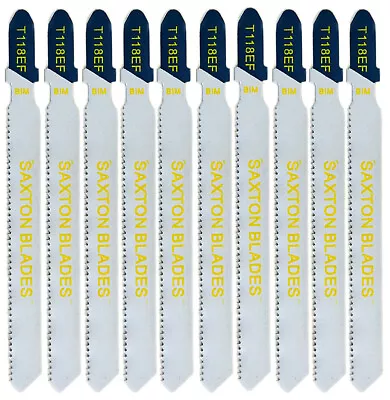 10 X Saxton Metal Aluminium Jigsaw Blades T118EF Fit Bosch Dewalt Makita  • £5.49