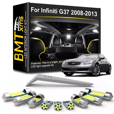 10x Interior LED Light Bulbs Trunk License Plate For Infiniti G37 2008-2013 • $11.22