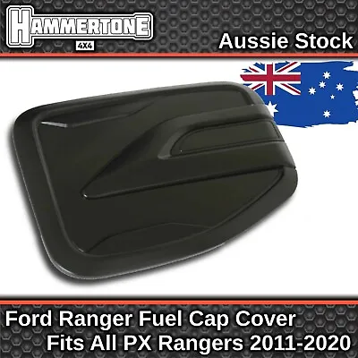 MATTE BLACK FUEL CAP COVER - Accessories For Ford Ranger - PX PX2 PX3 2011-2021 • $29.99