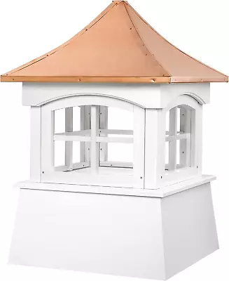 2118WV Windsor PVC Vinyl Cupola With Polished Copper Roof 18-Inch X 25-Inch • $663.99