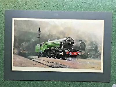 David Shepherd 1931 -2017 Signed Print Steam Train The Flying Scotsman 34 • £80