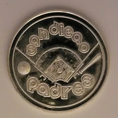 1984 San Diego Padres Mlb Champions-999 Silver 1 Oz Ounce Art Round Bar Coin • $74.99