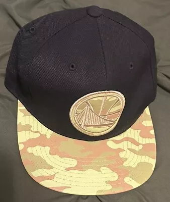 Golden State Warriors Mitchell And Ness SnapBack Adjustable Hat Cap Black/ Camo • $9.99