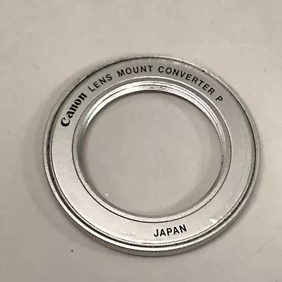 Genuine Canon FD Lens Mount Converter P - Adapter For M42 Pentax Screw Mount • $35