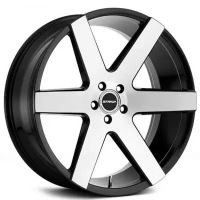4ea 22  Strada Wheels Coda Gloss Black Machined Rims (S13) • $1116