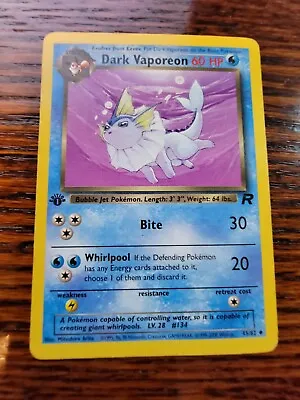 $9.99 • Buy Excellent 45/82 Dark Vaporeon Pokémon Team Rocket 1st Edition First