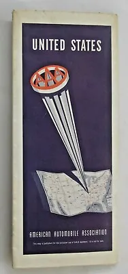 £7.45 • Buy Vintage American Automobile Association Road Map Of United States 75mls: 1  1958