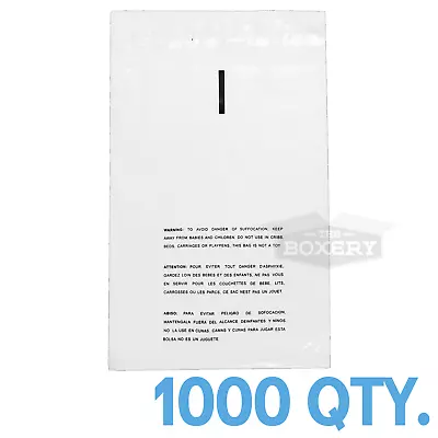 1000 9x12 Self Seal Suffocation Warning Clear Poly Bags 1.5 Mil Free Shipping • $39.95