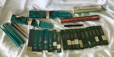 Huge Drafting Art Pencil Lot Faber-Castell Leads Berol Turquoise Pencils + MORE • $43