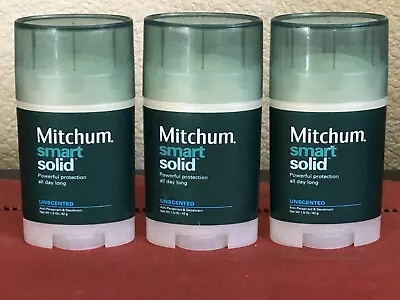 (3) Mitchum Smart Solid Unscented Clinical Performance Antiperspirant Deodorant • $29.95