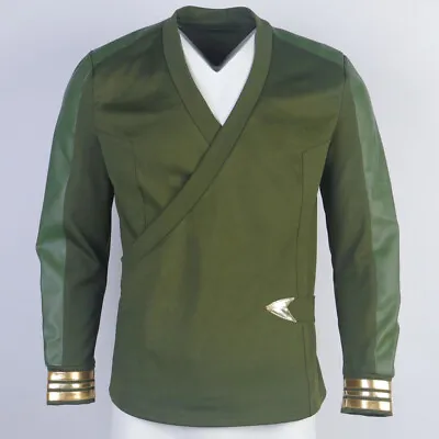 For Strange New Worlds Captain Pike Green Uniforms Starfleet Top Shirts Costumes • $37