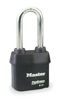 Master Lock 6121Nkalj Padlock Keyed Alike Long Shackle Rectangular Steel • $27.65