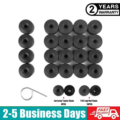 16×Wheel Lug Nut Bolt Cover Caps+4×Locking Type Bolt Covers Fit VW Volkswagen  • $3.86