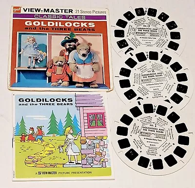 View-Master GOLDILOCKS And The THREE BEARS B317 3 Reel Set Booklet  • $16.99