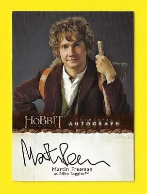 2014 The Hobbit An Unexpected Journey Autograph A17 Martin Freeman As Bilbo  • $239.99