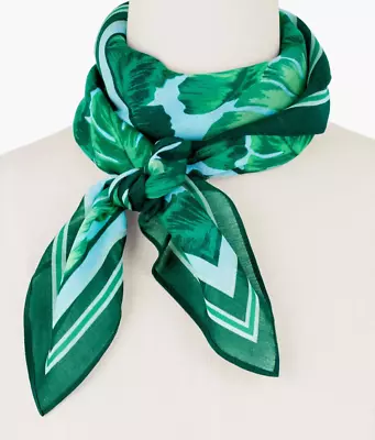 Talbots Isle Fronds Square Scarf • $34