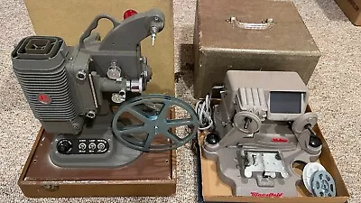 DeJUR 750 8mm Home Movie Projector & Mansfield 950 Reel To Reel Film Editing • $100