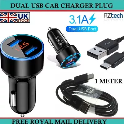 Dual USB Fast Car Charger Socket Adapter & Cable For IPad Pro 11  12.9  (2021) • £5.99