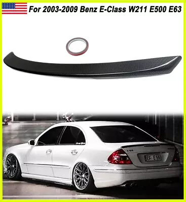 For 02-09 Benz W211 Sedan E300 E350 AMG Style Trunk Spoiler Wing Carbon Pattern • $87.89