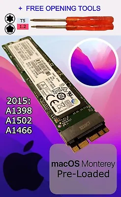 SAMSUNG 256GB SSD For 2015 2017 MacBook Air A1465 A1466 Monterey PRE Loaded • $137.50