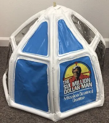 Kenner Six Million Dollar Man Mission Control Center Inflatable Dome 1976. • $49.99