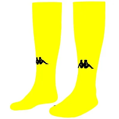 Kappa Penao Yellow Fluro FootballHockeyRugby Socks -All Sizes • £2.50