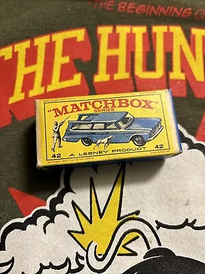 VINTAGE MATCHBOX LESNEY No.42b STUDEBAKER LARK WAGONAIRE IN ORIGINAL BOX • $29.99