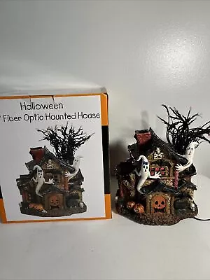 Vintage Halloween Ghost Fiber Optic Color Changing Light Up Haunted House • $49.99