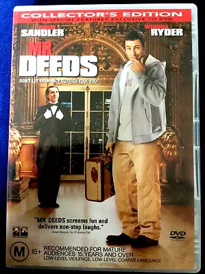 Mr Deeds DVD Adam Sandler Movie - Region 4 Australia - SAME / NEXT DAY FAST POST • $11.50