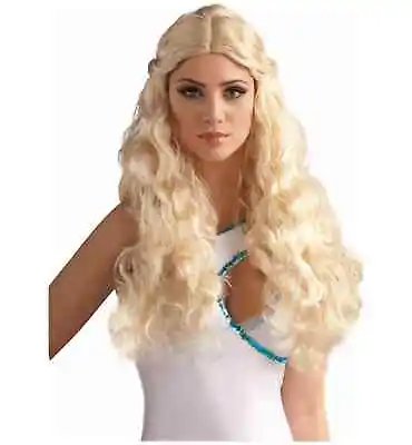 Venus Greek Goddess Roman Medieval Renaissance Blonde Women Costume Wig • £29.05