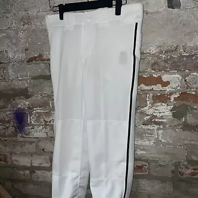 Nwt Mizuno Adult Women Piped Fastpitch Softball Pants White W Black Size Small • $16.90