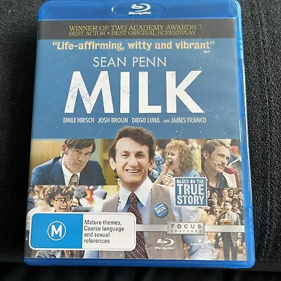 $8.99 • Buy Milk Blu Ray ￼ Sean Penn James Franco Emily Hirsch Josh Brolin Diego Luna￼