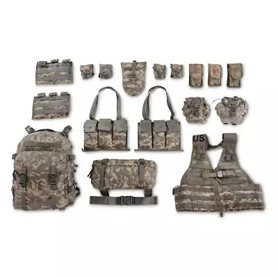 U.S. Military Surplus ACU MOLLE Rifleman's Set 17 Pieces Used • $178.95