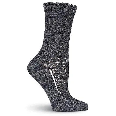 $11.49 • Buy Women's Super Soft Pointelle With Ruffle Crew Socks-classy,cute Pattern-one Pair