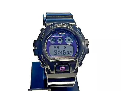 Mens Black Casio Dw 6900mf Gloss  Black Purple G Shock Watch Running • $19.99