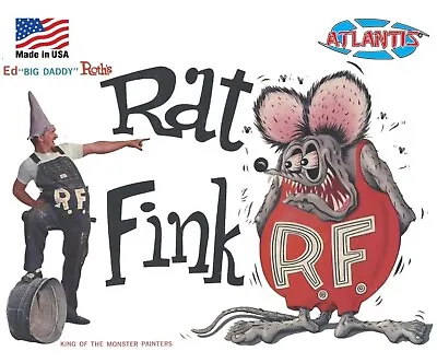 Atlantis Big Daddy Ed Roth Rat Fink Figure Model Kit #1305 New Factory Sealed • $24.99