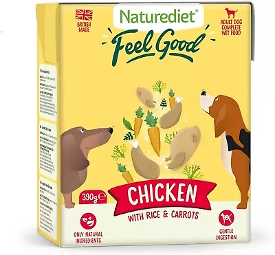 Feel Good Wet Dog Food Natural And Nutritionally Balanced Chicken (Pack Of 18) • £16.99