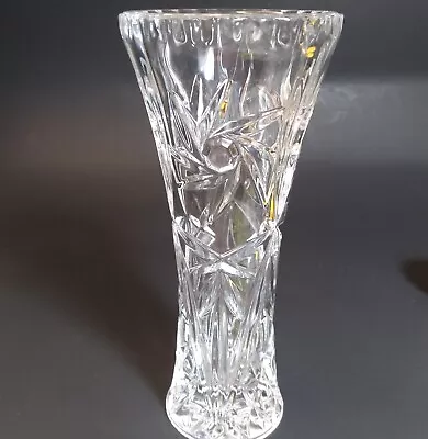 Vintage LENOX Fine Crystal LENOX STAR Vase 5 7/8 Inch Small Pinwheel Star Clear • $7