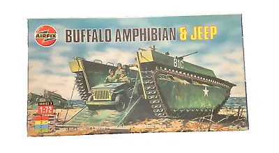 Airfix 02302 Buffalo Amphibian & Jeep  Model Kit In 1:72 Scale Open Box • $15.99