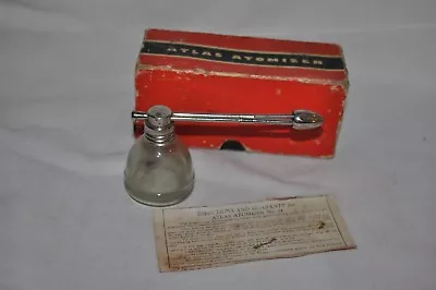  Vintage ATLAS ATOMIZER DEVILBLISS USA Made Glass Directions Incl Box VGVC • $14.14