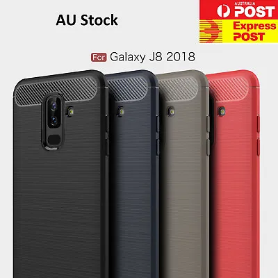 $14.39 • Buy Slim Carbon Fiber Case For Samsung Galaxy J Series J2Pro J3P J5P J7P J8  Cover 