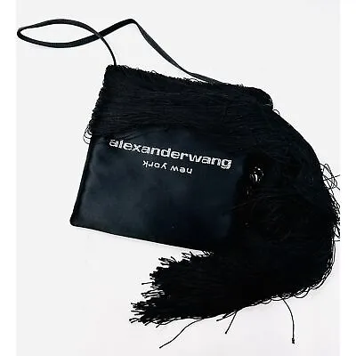 Alexander Wang Satin & Fringe Shoulder Bag NWT In Original Box • $555.64