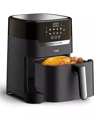 T-fal Air Fryer & Grill Combo Digital 2-in-1 4.4 Qrt Black - Brand New! • $29.97